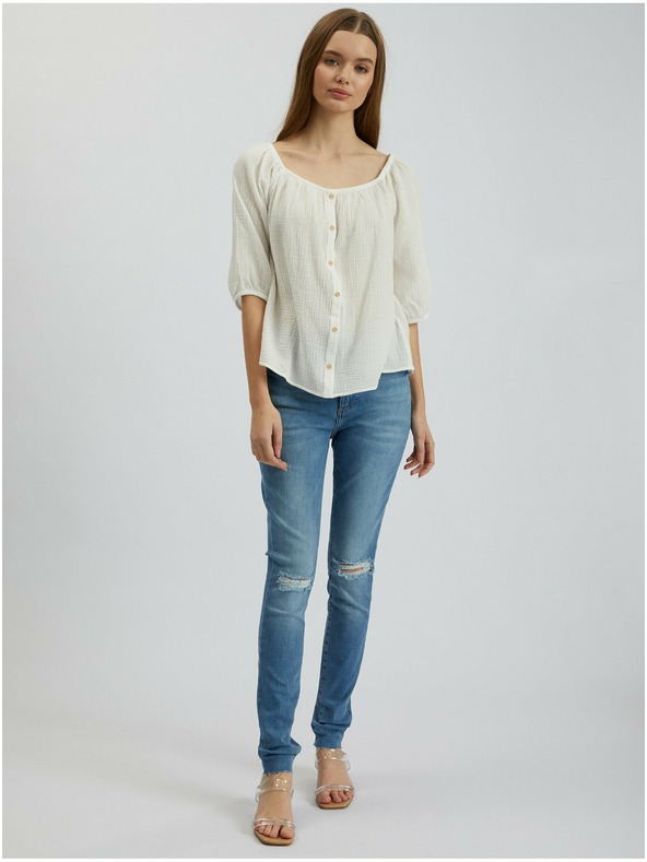 Orsay Weiße Damenbluse ORSAY