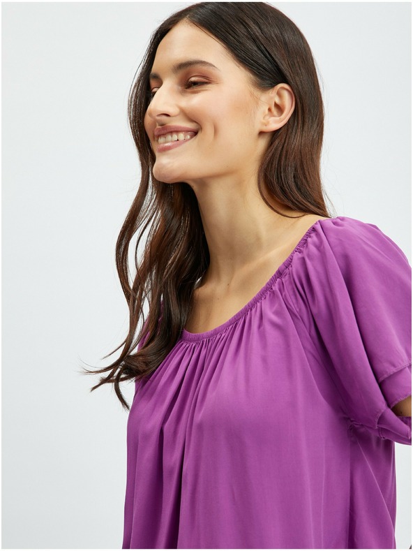 Orsay Lila Damenbluse ORSAY