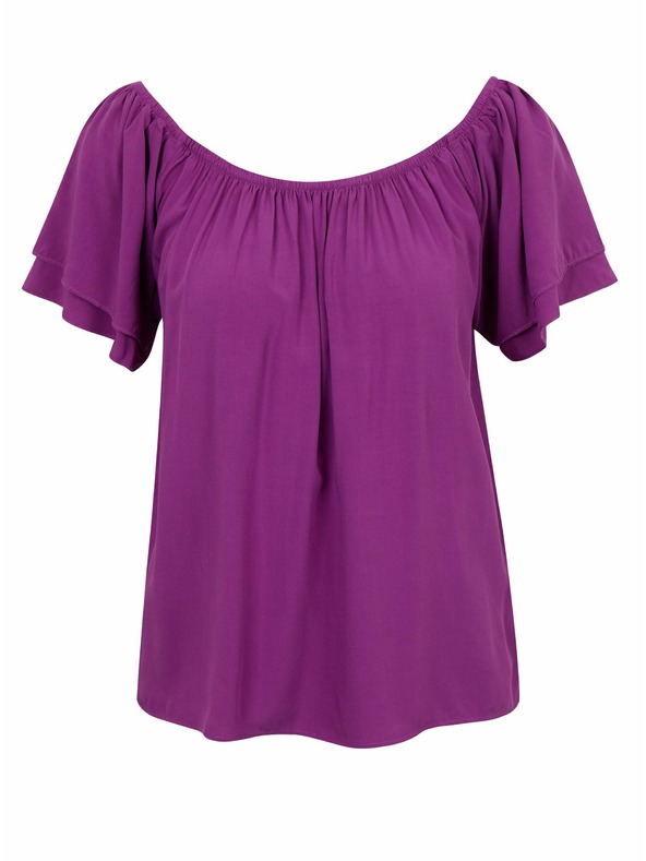 Orsay Lila Damenbluse ORSAY