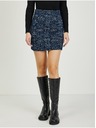 Orsay Dunkelblauer gemusterter Damenminirock ORSAY