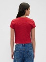 GAP Damen-Crop-T-Shirt mit Waffelmuster GAP