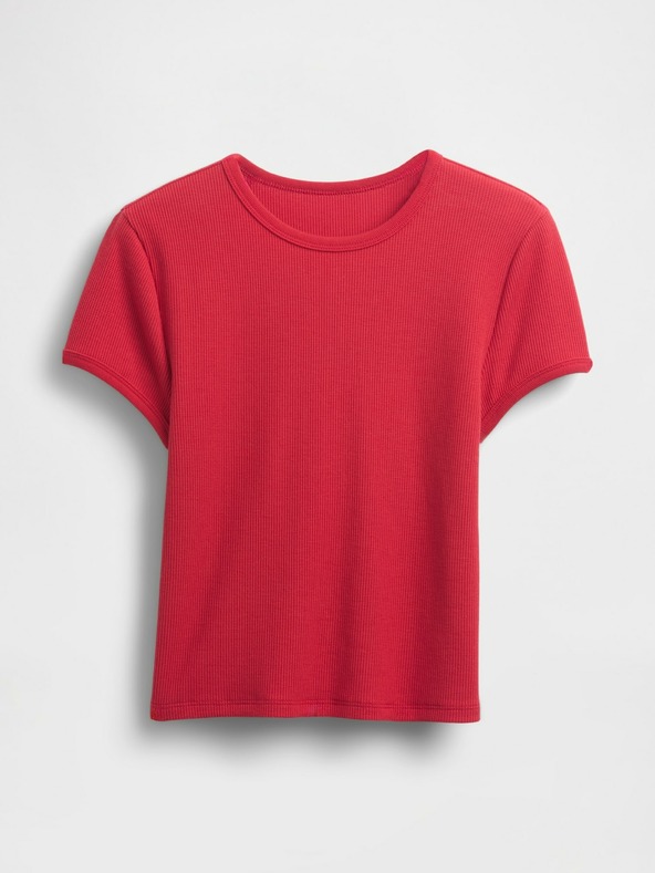 GAP Damen-Crop-T-Shirt mit Waffelmuster GAP