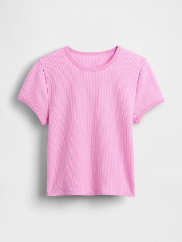 GAP Damen-Crop-T-Shirt mit Waffelmuster GAP