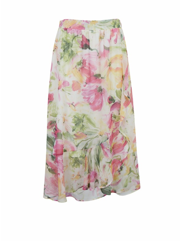 Orsay Rosa-weiße Damen Blumen Midi-Rock von ORSAY