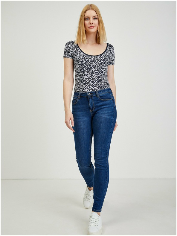 Orsay Dunkelblaue Damen Slim Fit Jeans ORSAY