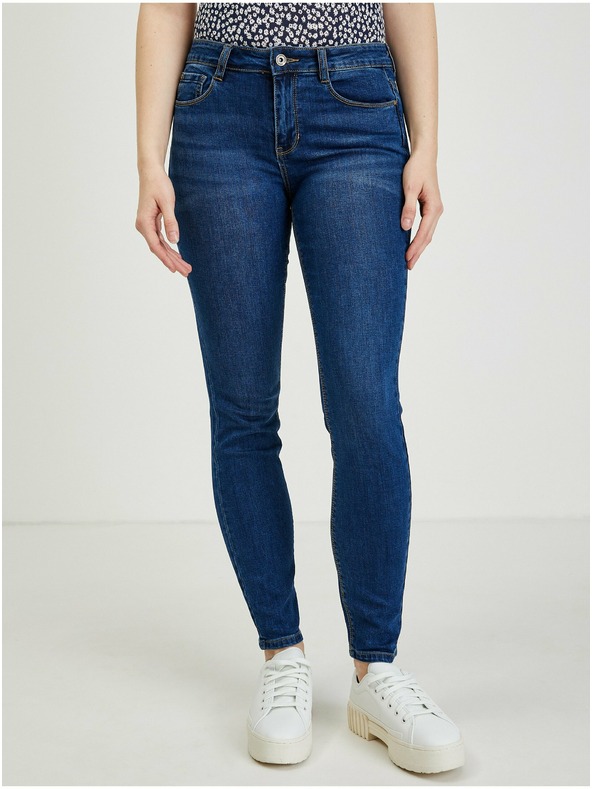 Orsay Dunkelblaue Damen Slim Fit Jeans ORSAY