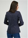 Orsay Dunkelblaue gepunktete Damenjacke ORSAY