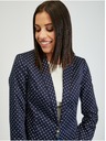 Orsay Dunkelblaue gepunktete Damenjacke ORSAY