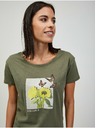 Orsay Khaki-T-Shirt mit Print von ORSAY