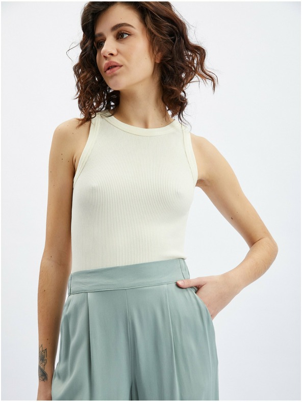 Orsay Hellgrüne weite Hose für Damen ORSAY