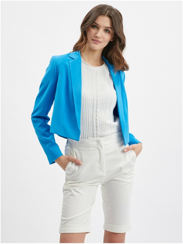 Orsay Blaues Damen Cropped Sakko ORSAY