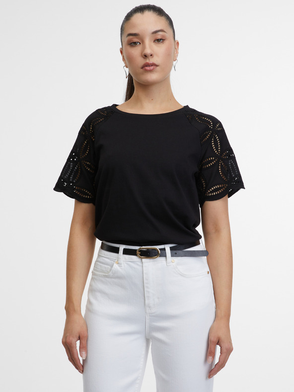 Orsay Schwarzes Damen-T-Shirt ORSAY