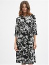 Orsay Schwarzes geblümtes Damenkleid ORSAY