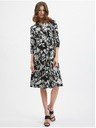 Orsay Schwarzes geblümtes Damenkleid ORSAY