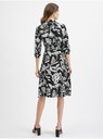 Orsay Schwarzes geblümtes Damenkleid ORSAY