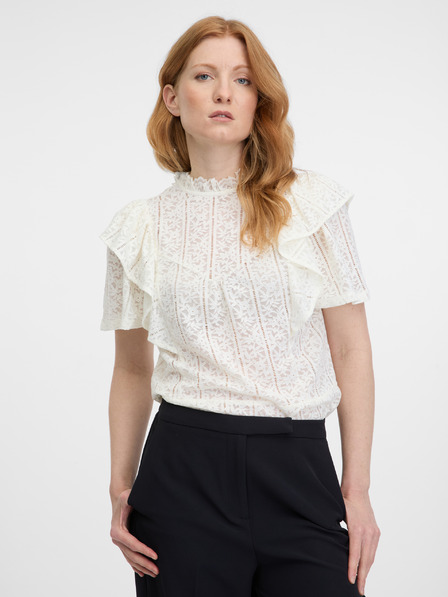 Orsay Weiße Damen-Spitzenbluse ORSAY