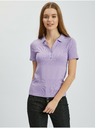 Orsay Hellviolettes Damen-Strick-Poloshirt ORSAY