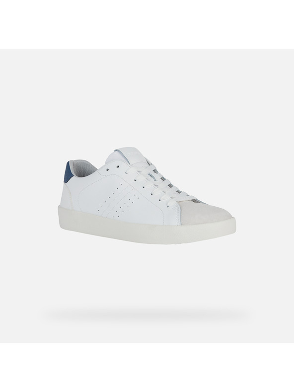 Geox Weiße Herren Geox Affile Turnschuhe