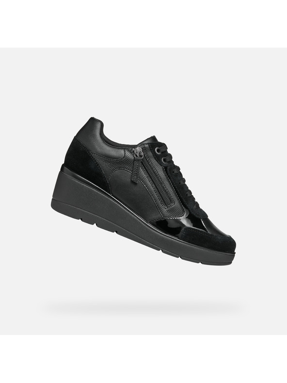 Geox Schwarze Geox Ilde Damen-Sneakers