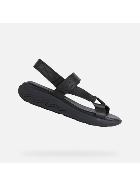 Geox Schwarze Damen-Sandalen Geox Spherica EC5W