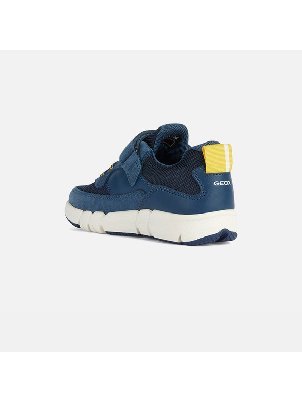 Geox Dunkelblau Jungen Sneaker mit Wildleder Details Geox Flexyper