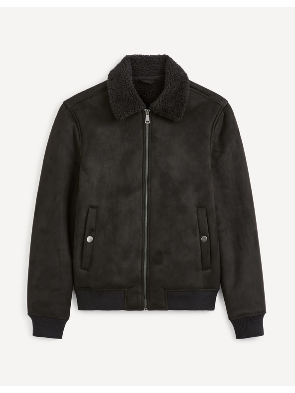 Celio Schwarze Wildlederjacke für Herren Celio Cutoranto