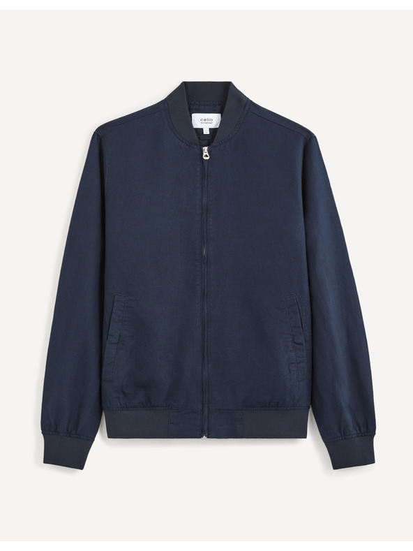 Celio Dunkelblaue Herren Leinenjacke Celio Bulin10