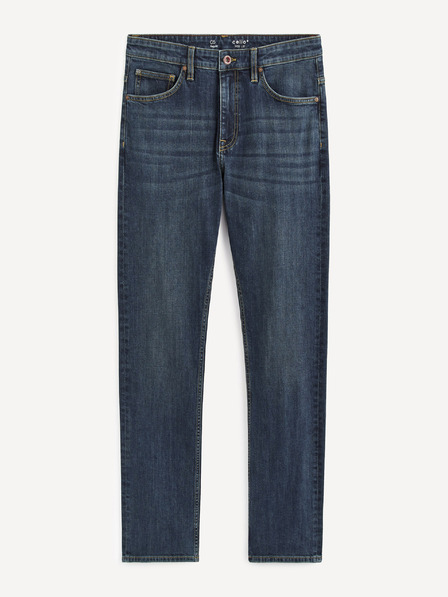 Celio Dunkelblaue Herrenjeans Straight Fit Celio