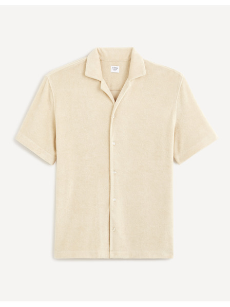 Celio Beigefarbenes Herren-T-Shirt Celio Dabob