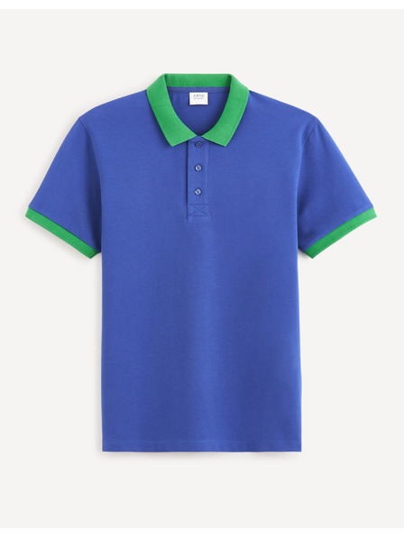 Celio Blaues Herren-Poloshirt Celio Decabestan