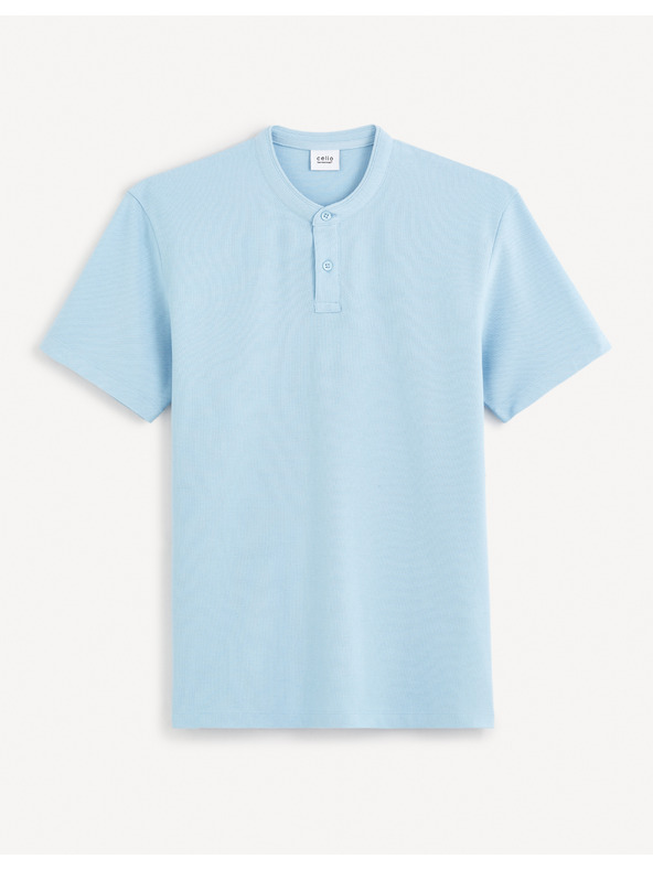 Celio Hellblaues Herren-Poloshirt Basic Celio Gesohel