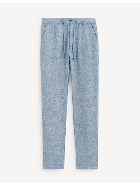 Celio Blaue Herren Leinenhosen Celio Dolinus