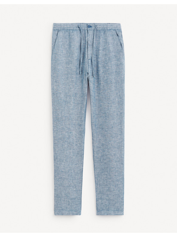 Celio Blaue Herren Leinenhosen Celio Dolinus