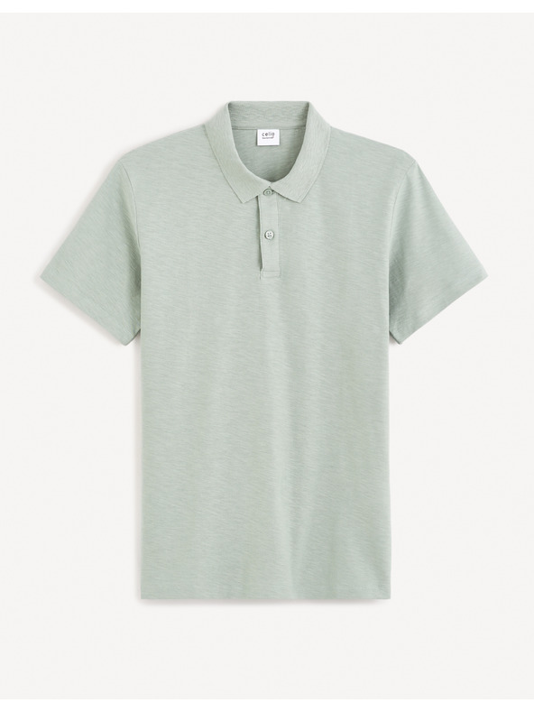 Celio Hellgraues Basic-Poloshirt für Herren Celio Feflame