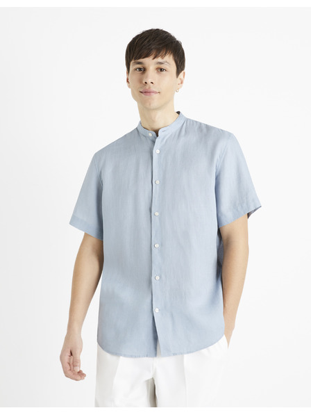 Celio Hellblaues Herren Leinenhemd Celio Damopoc