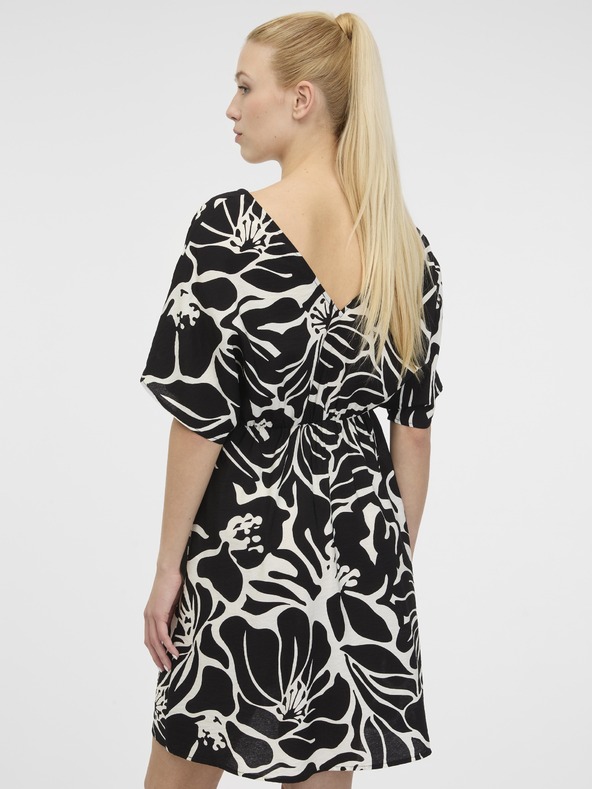 Orsay Schwarzes kurzes Damenkleid ORSAY