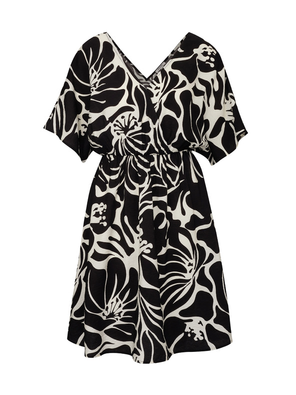 Orsay Schwarzes kurzes Damenkleid ORSAY