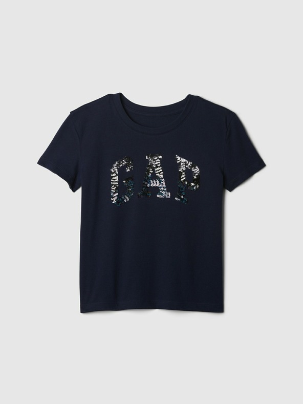 GAP Kinder T-Shirt Pailletten Logo GAP
