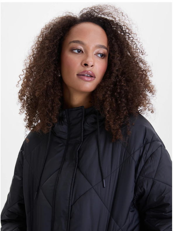 Orsay Schwarzer Damen-Steppmantel ORSAY