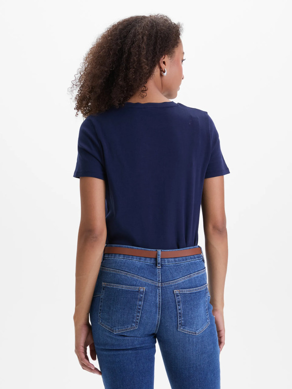 Orsay Dunkelblaues Damen-Kurzarmshirt ORSAY