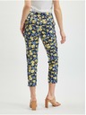 Orsay Gelbe und blaue geblümte Hose für Damen ORSAY