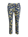 Orsay Gelbe und blaue geblümte Hose für Damen ORSAY