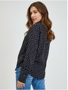 Orsay Schwarze Damen-Gepunktete Bluse ORSAY