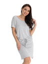 Sam 73 Graues Damenkleid mit Krawatte SAM 73