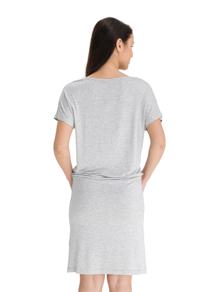 Sam 73 Graues Damenkleid mit Krawatte SAM 73