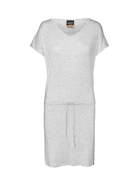 Sam 73 Graues Damenkleid mit Krawatte SAM 73