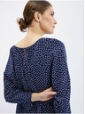 Orsay Dunkelblaue Damen-Polka-Dot-Bluse ORSAY