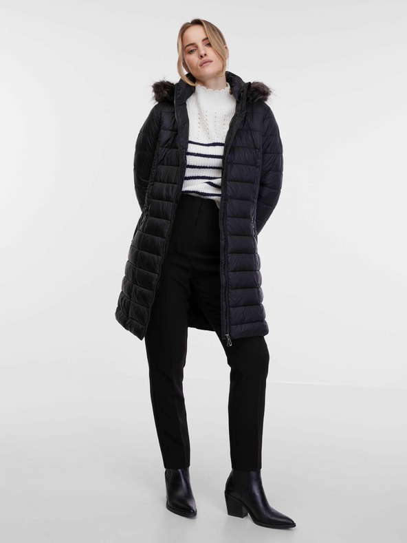 Orsay Schwarzer Damen-Steppmantel ORSAY