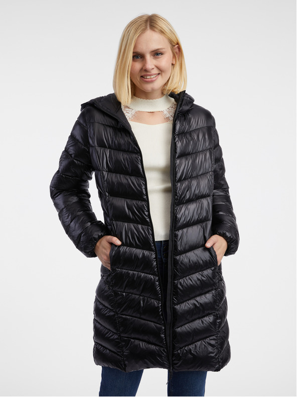 Orsay Schwarzer Damen-Steppmantel ORSAY