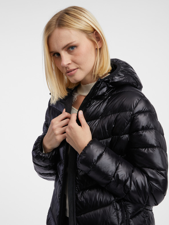 Orsay Schwarzer Damen-Steppmantel ORSAY